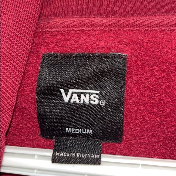 Maroon/Burgundy Vans Hoodie - Picture 2 of 2